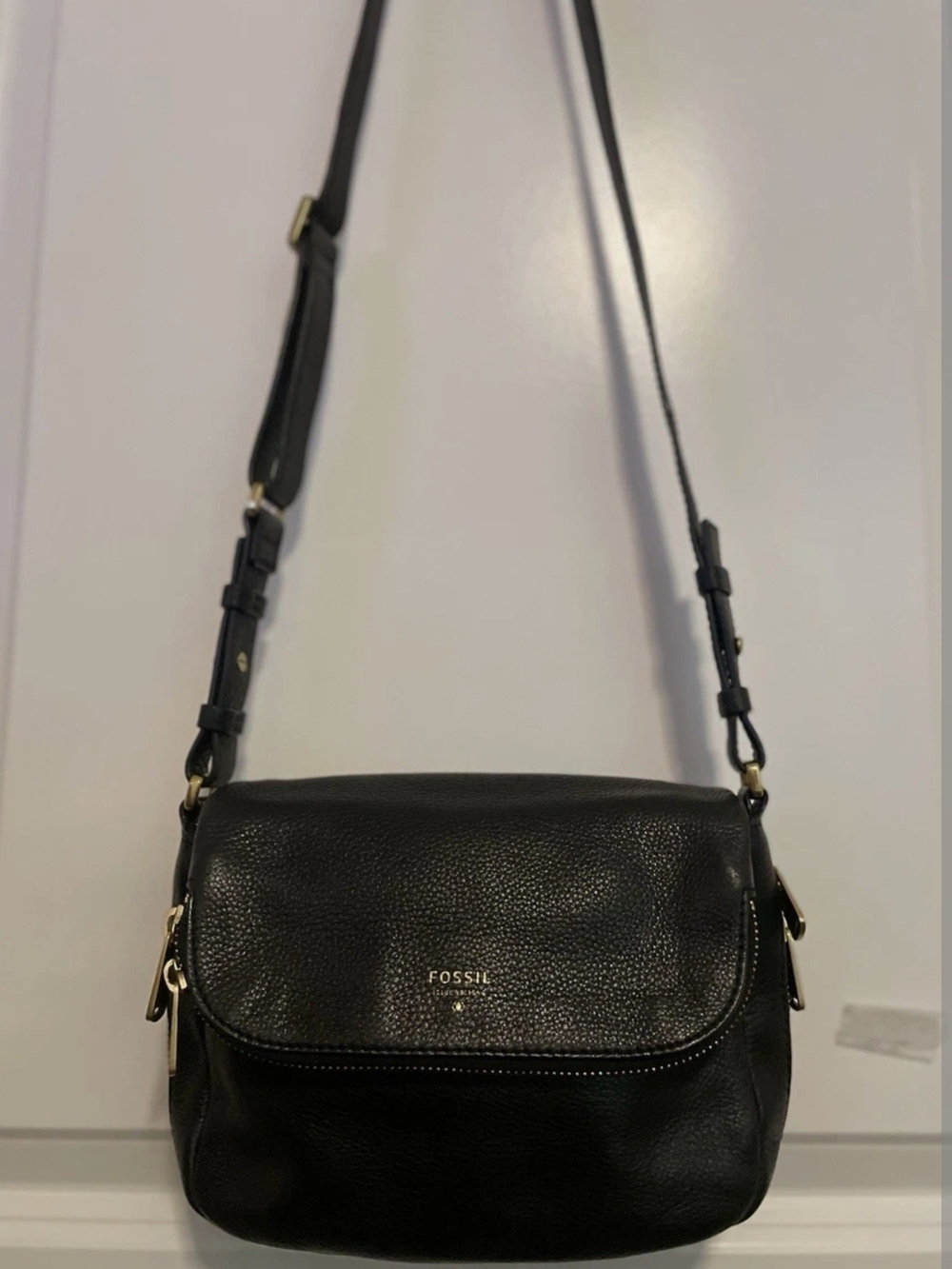 FOSSIL PRESTON Leather Crossbody Bag
